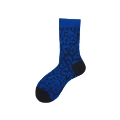 Calza corta a coste a fantasia leopardata Kourtney