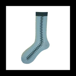 Calza corta da donna in cotone con motivo a spiga Ashe