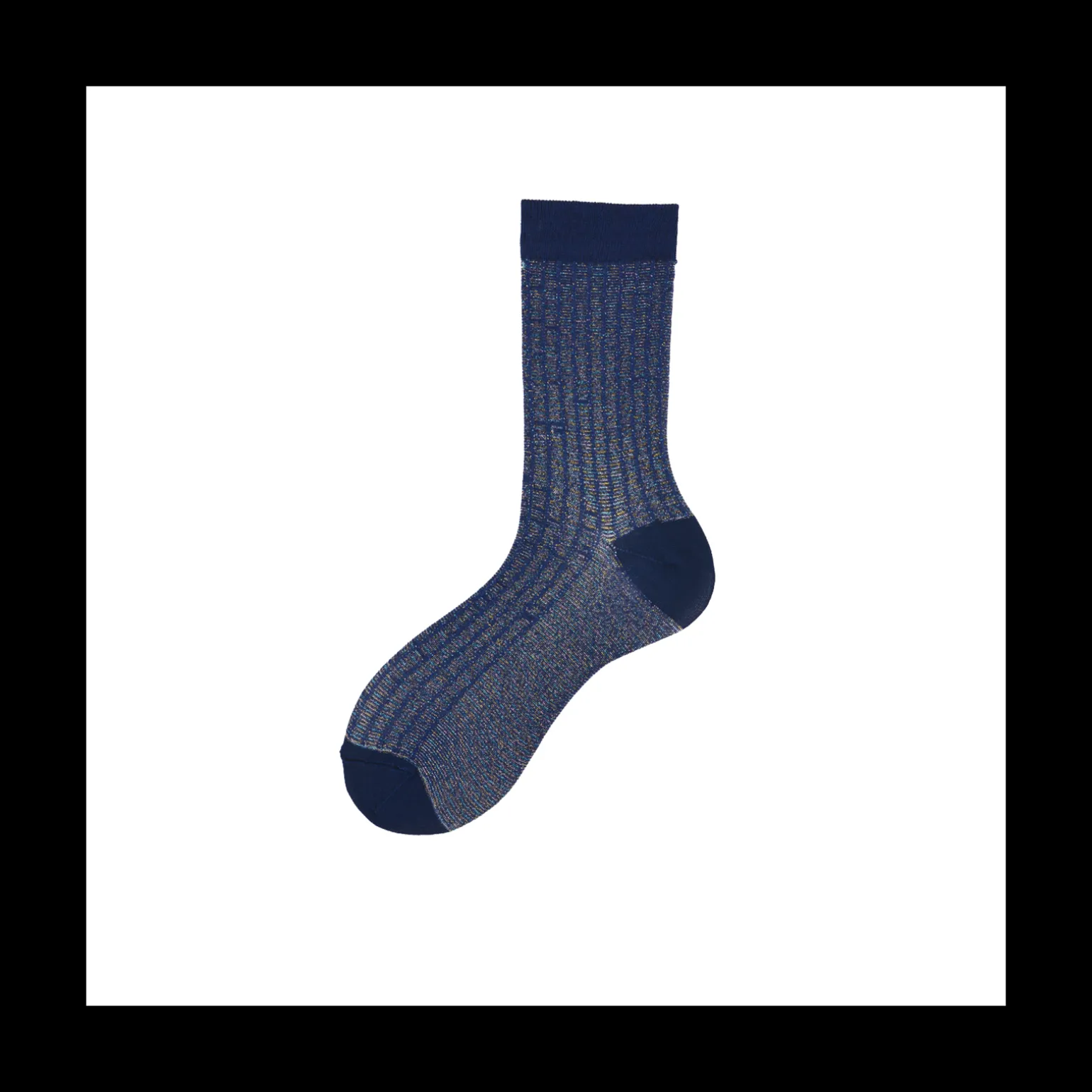 Calza corta da donna in cotone reversibile Leona