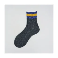 Calza corta da donna in cotone con trecce Gaia
