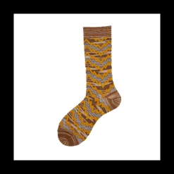 Calza corta da donna in viscosa a zig zag Iole