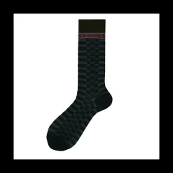 Calza corta da uomo in cotone con ghiera orologio Ziggis