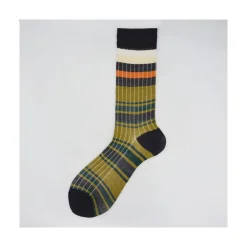 Calza corta da uomo in cotone a coste e righe N°37