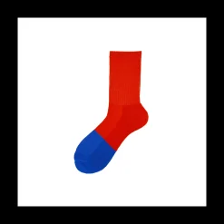 Calza corta da uomo in spugna di cotone bicolor Moore