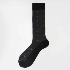 Calza corta di Natale in misto cashmere in fantasia Elf