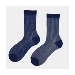 Calza corta donna in cotone a costa reversibile N.046