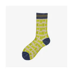 Calza corta donna in filo pesca con "A" all over Symbol