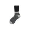 Calza corta in baby mohair a costa con rigone Clara