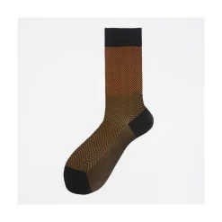 Calza corta in cotone a lisca Timo