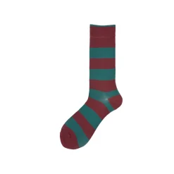 Calza corta in cotone a righe rugby Rigone