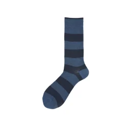 Calza corta in cotone a righe rugby Rigone