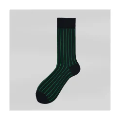 Calza corta in cotone a righe verticali N°045