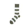 Calza corta in cotone a righe rugby Rigone