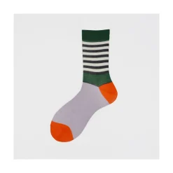 Calza corta in cotone con fantasia color block Camerelle
