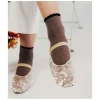 Calza corta in cotone con polso bambola Anemone
