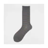 Calza corta in cotone con righe colorate a contrasto Alaterno
