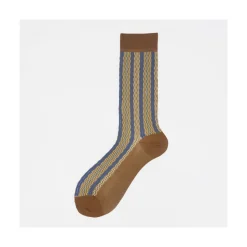 Calza corta in cotone con righe verticali Taric