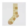Calza corta in cotone con righe Alloro