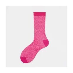 Calza corta in cotone con motivo broccato Smilace