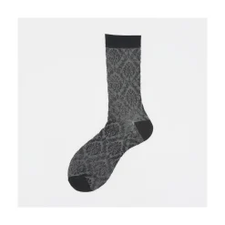 Calza corta in cotone con motivo broccato Smilace