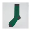 Calza corta in cotone e cashmere in fantasia verticale Roger