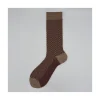 Calza corta in cotone e cashmere in fantasia verticale Roger