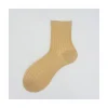 Calza corta in cotone e lurex a coste United