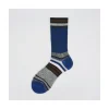 Calza corta in cotone e lurex a righe Chapò