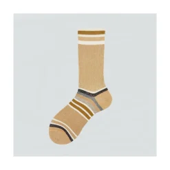 Calza corta in cotone e lurex a righe Chapò