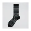 Calza corta in cotone millerighe Emerald
