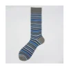 Calza corta in cotone millerighe Emerald