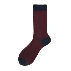 Calza corta in cotone misto cashmere jacquard Brick