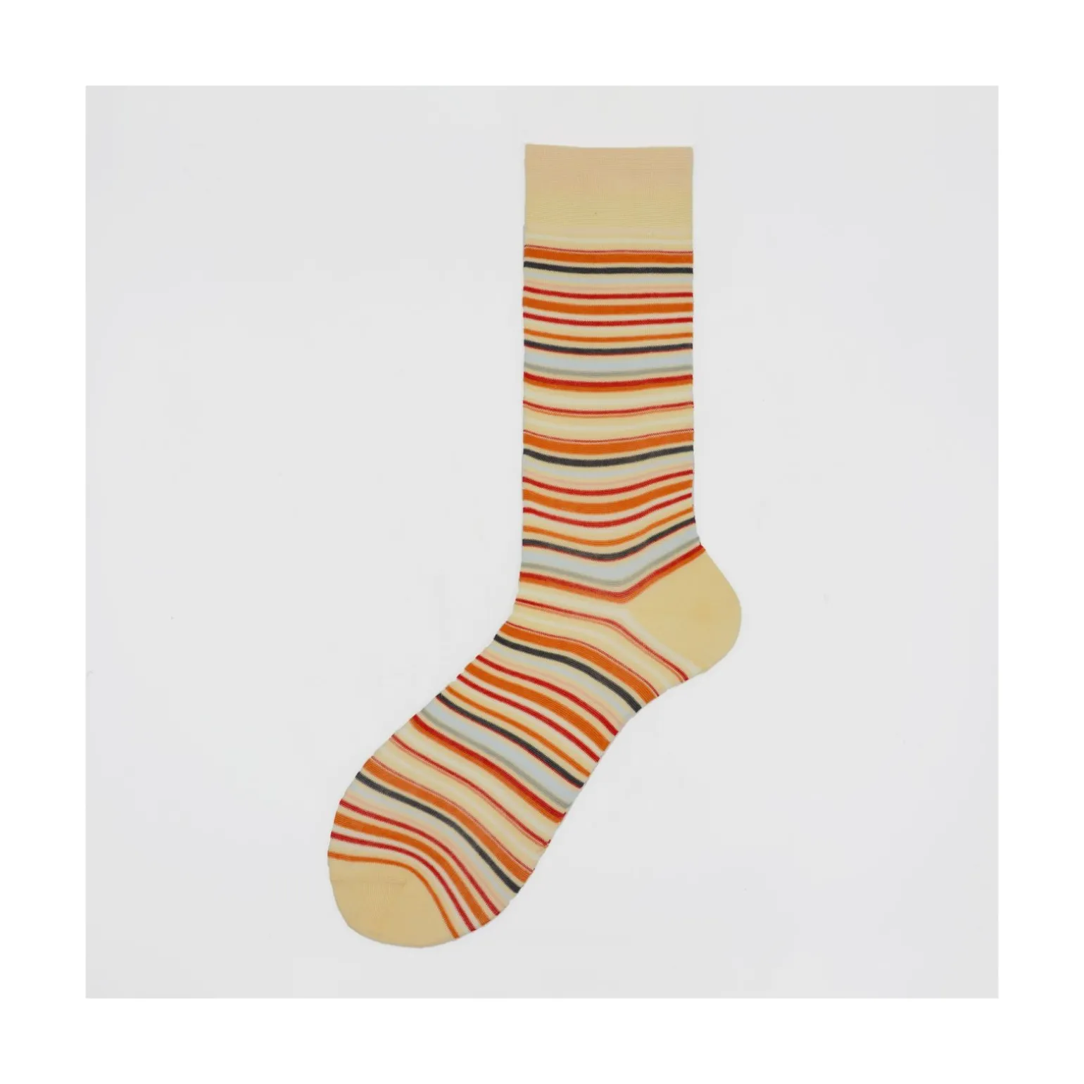 Calza corta in cotone multiriga Genjo