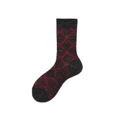 Calza corta in cotone overcheck Check
