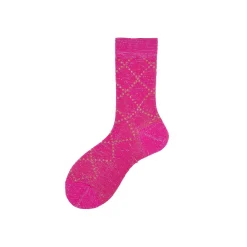 Calza corta in cotone overcheck Check