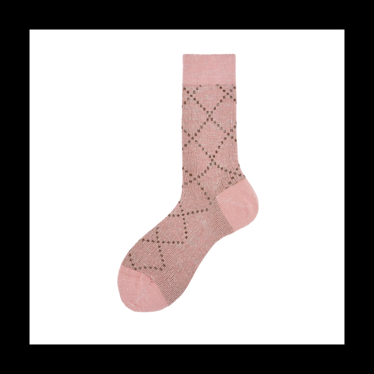 Calza corta in cotone overcheck Check