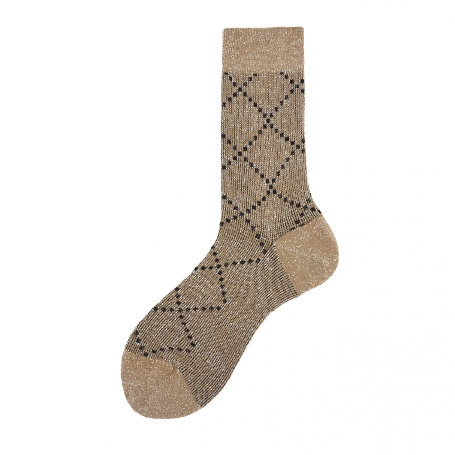 Calza corta in cotone overcheck Check