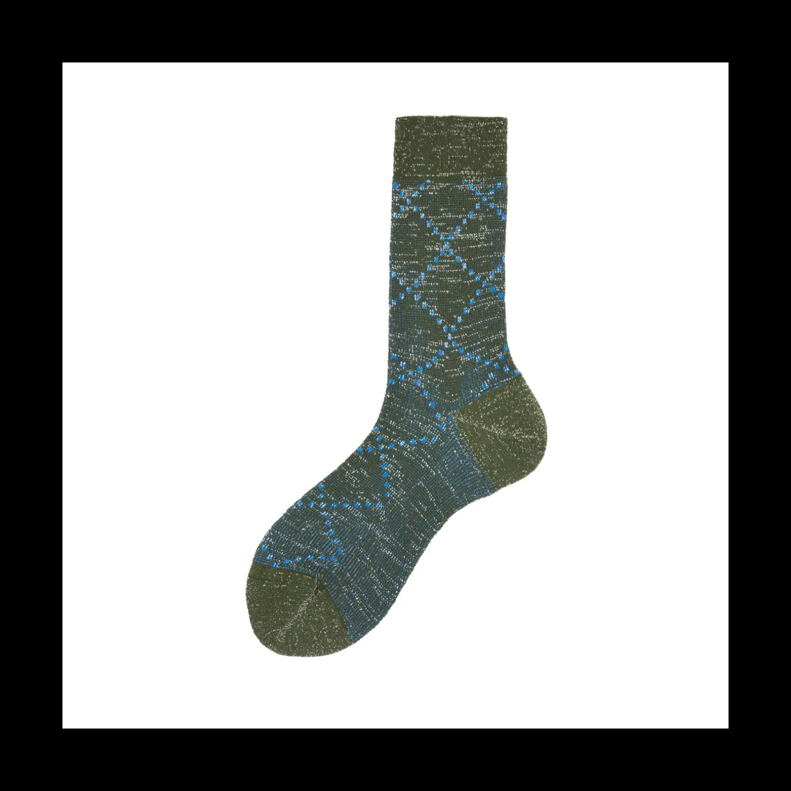 Calza corta in cotone overcheck Check