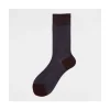 Calza corta in cotone oxford Mirto