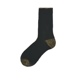 Calza corta in lana e lurex a coste N.279