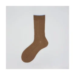 Calza corta in misto cashemere a coste e tip in lurex Justine