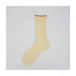 Calza corta in misto cashemere a coste e tip in lurex Justine