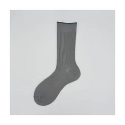Calza corta in misto cashemere a coste e tip in lurex Justine