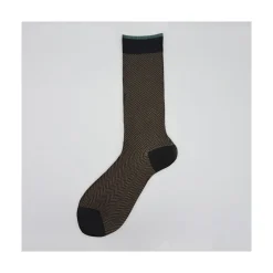 Calza corta in misto cashmere in fantasia a lisca Bobby