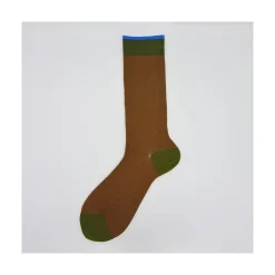 Calza corta in misto cashmere in fantasia a lisca Bobby