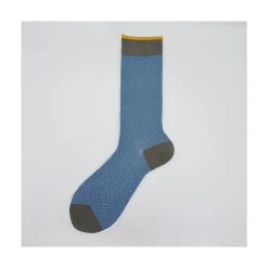 Calza corta in misto cashmere in fantasia a lisca Bobby