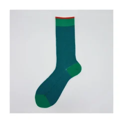 Calza corta in misto cashmere in fantasia a lisca Bobby