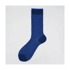 Calza corta in misto cashmere in fantasia pied de poule Gianni