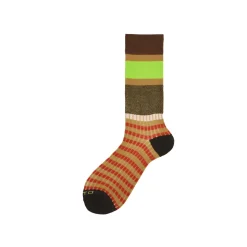 Calza corta rasata a fantasie Argyle