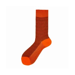 Calza corta uomo in cotone links jacquard a righe Pyne